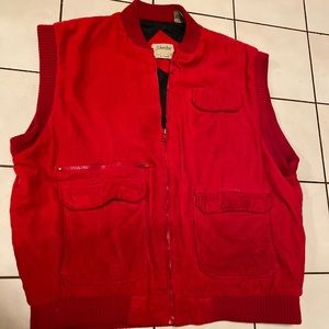 Vintage Red Corduroy Vest 8/10 condition